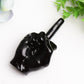 4.0" Black Obsidian Middle Finger Crystal Carving Bulk Wholesale  Wholesale Crystals