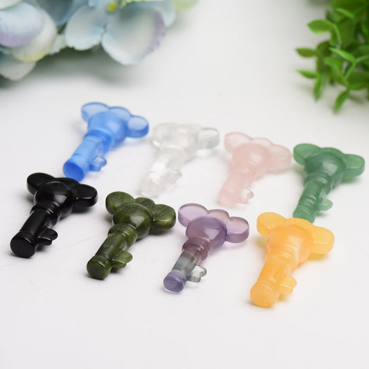 2.0" Mixed Crystal Carving Key Bulk Wholesale  Wholesale Crystals