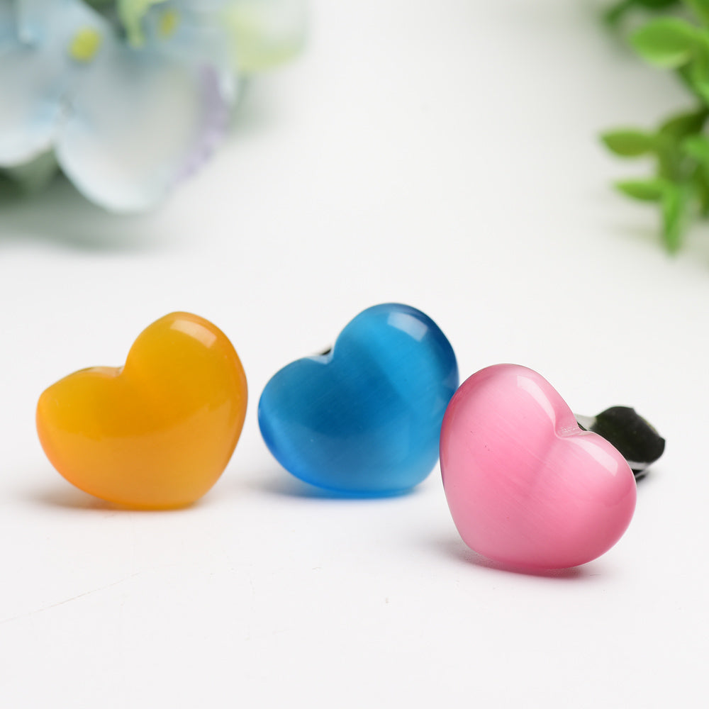Cat's Eye Heart Shape Car Air Vent Clips for Home Decor Bulk Wholesale  Wholesale Crystals