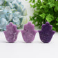 2.2" Purple Mica Hand with Evil's Eye Crystal Carving  Wholesale Crystals