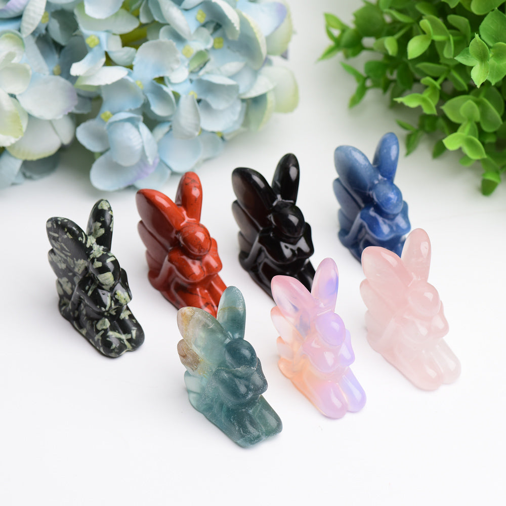 2.0" Mixed Crystal Fairy Crystal Carving  Wholesale Crystals