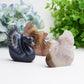 3.0" Druzy Agate Swan Animal Crystal Carving  Wholesale Crystals