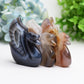 3.0" Druzy Agate Swan Animal Crystal Carving  Wholesale Crystals