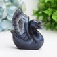 3.0" Druzy Agate Swan Animal Crystal Carving  Wholesale Crystals