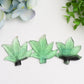 2.2"  Green Fluorite Maple Leaf Crystal Carving Bulk Wholesale  Wholesale Crystals