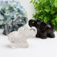 4.0" Mixed Crystal Elephant Animal Crystal Carving  Wholesale Crystals