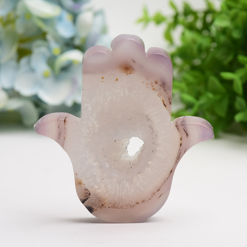 4.0" Druzy Agate Hand Crystal Carving Bulk Wholesale  Wholesale Crystals