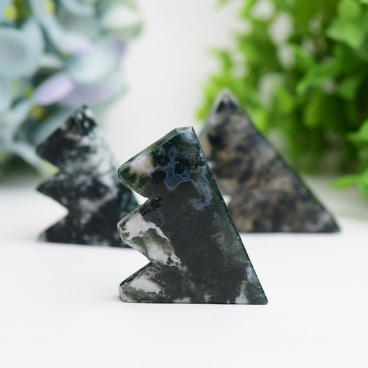 2.0"-2.5" Moss Agate Mountain Shape Crystal Slab Bulk Wholsale  Wholesale Crystals