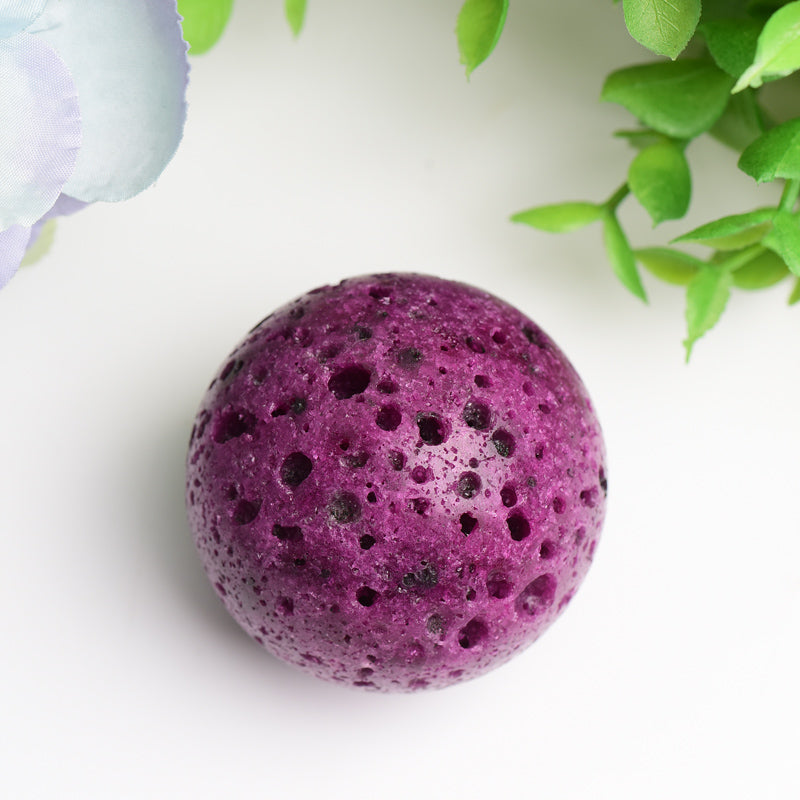 1.5"-1.8" Honey Comb In Ruby Crystal Sphere Bulk Wholesale  Wholesale Crystals