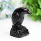 3.3" Black Obsidian Raven Bird Crystal Carving Free Form Bulk Wholesale  Wholesale Crystals