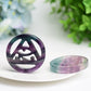 2.0" Rainbow Fluorite Horus Eye Crystal Carving Bulk Wholesale  Wholesale Crystals