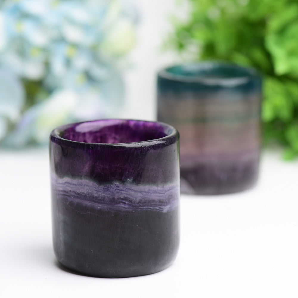 2.5" Rainbow Fluorite Cup Crystal Carving Bulk Wholesale  Wholesale Crystals