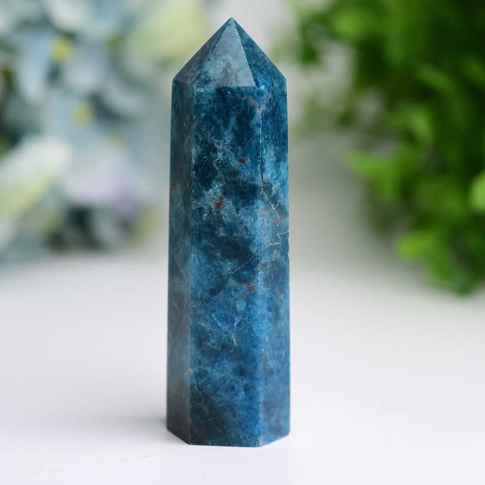 2.5"-4.0" Bule Apatite Crystal Point for Bulk Wholesale  Wholesale Crystals