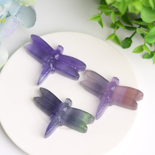 2.1" Fluorite Dragonfly Crystal Carving Bulk Wholesale  Wholesale Crystals