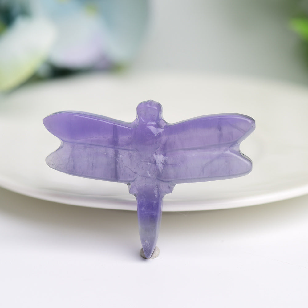 2.1" Fluorite Dragonfly Crystal Carving Bulk Wholesale  Wholesale Crystals