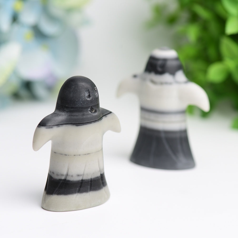 2.3" Taiji Stone Ghost Crystal Carving for Halloween Decor Bulk Wholesale  Wholesale Crystals