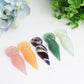 3.2" Mixed Crystal Flat Goddess Crystal Carving Bulk Wholesale  Wholesale Crystals