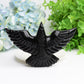 6.0" Black Obsidian Bird Crystal Carving Bulk Wholesale  Wholesale Crystals