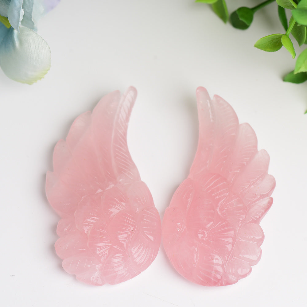 3.0"-4.0" Angel Wings Crystal Carving Bulk Wholesale  Wholesale Crystals
