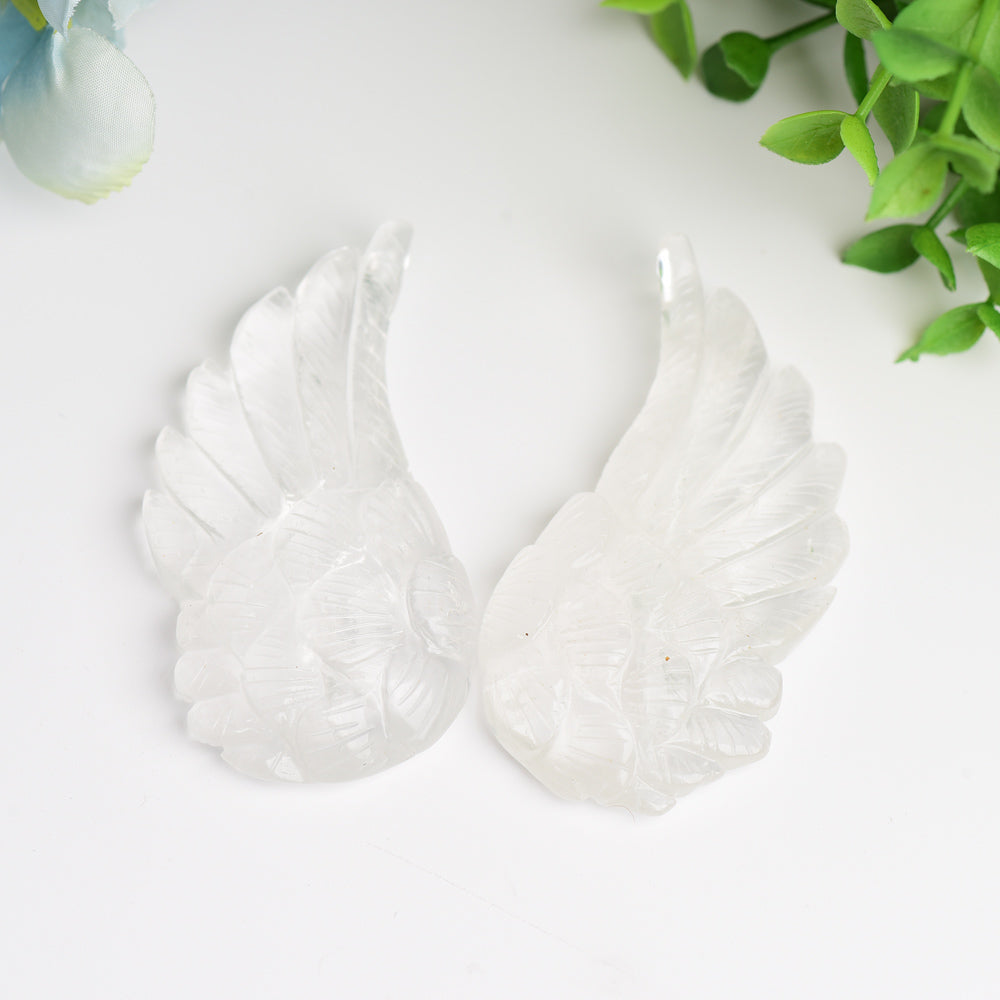 3.0"-4.0" Angel Wings Crystal Carving Bulk Wholesale  Wholesale Crystals