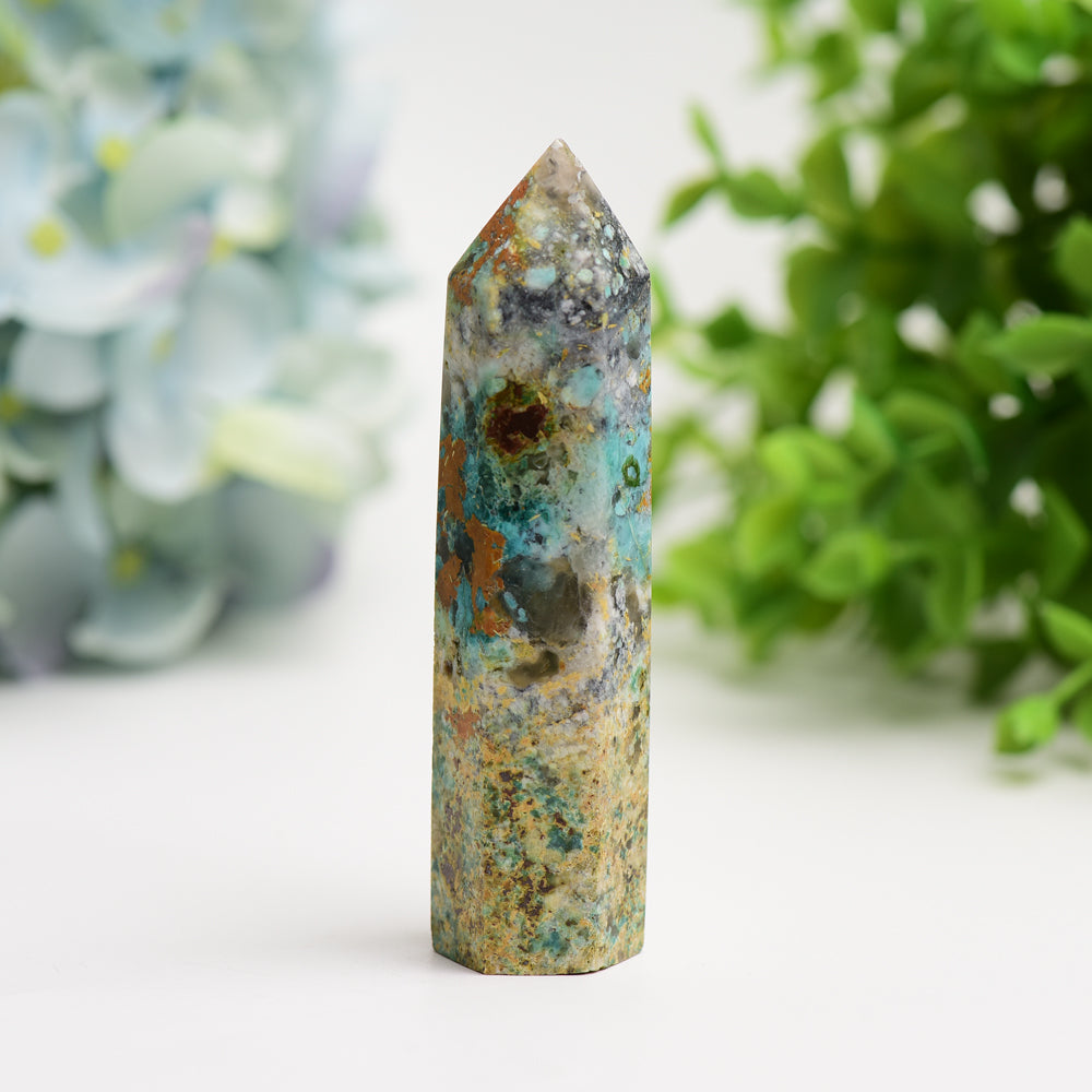 3.3"-4.0" Imperial Jasper Crystal Point Bulk Wholesale  Wholesale Crystals