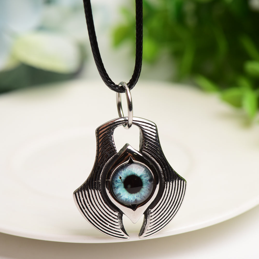 Evil's Eye Design Pendant Necklace                                                                                                                              Bulk Wholesale  Wholesale Crystals