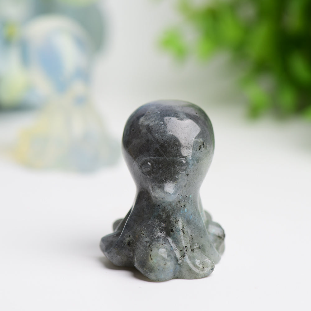 2.0" Labradorite Opalite Octopus Crystal Carving Bulk Wholesale  Wholesale Crystals