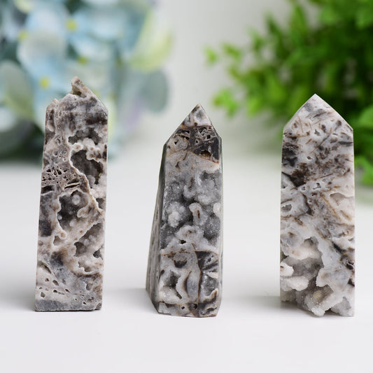 2.5"-4.0" Druzy Zinc Crystal Tower Bulk Wholesale  Wholesale Crystals