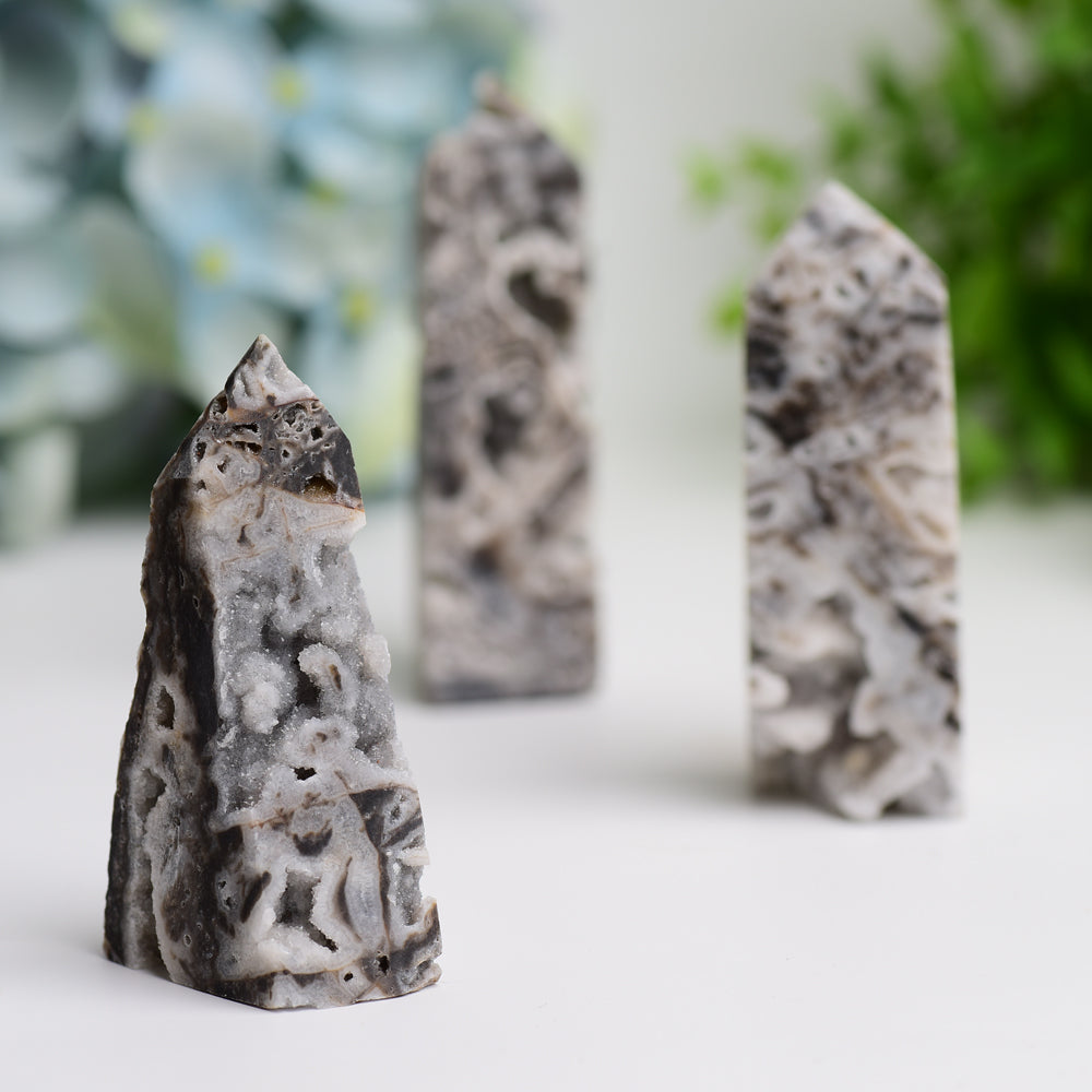 2.5"-4.0" Druzy Zinc Crystal Tower Bulk Wholesale  Wholesale Crystals
