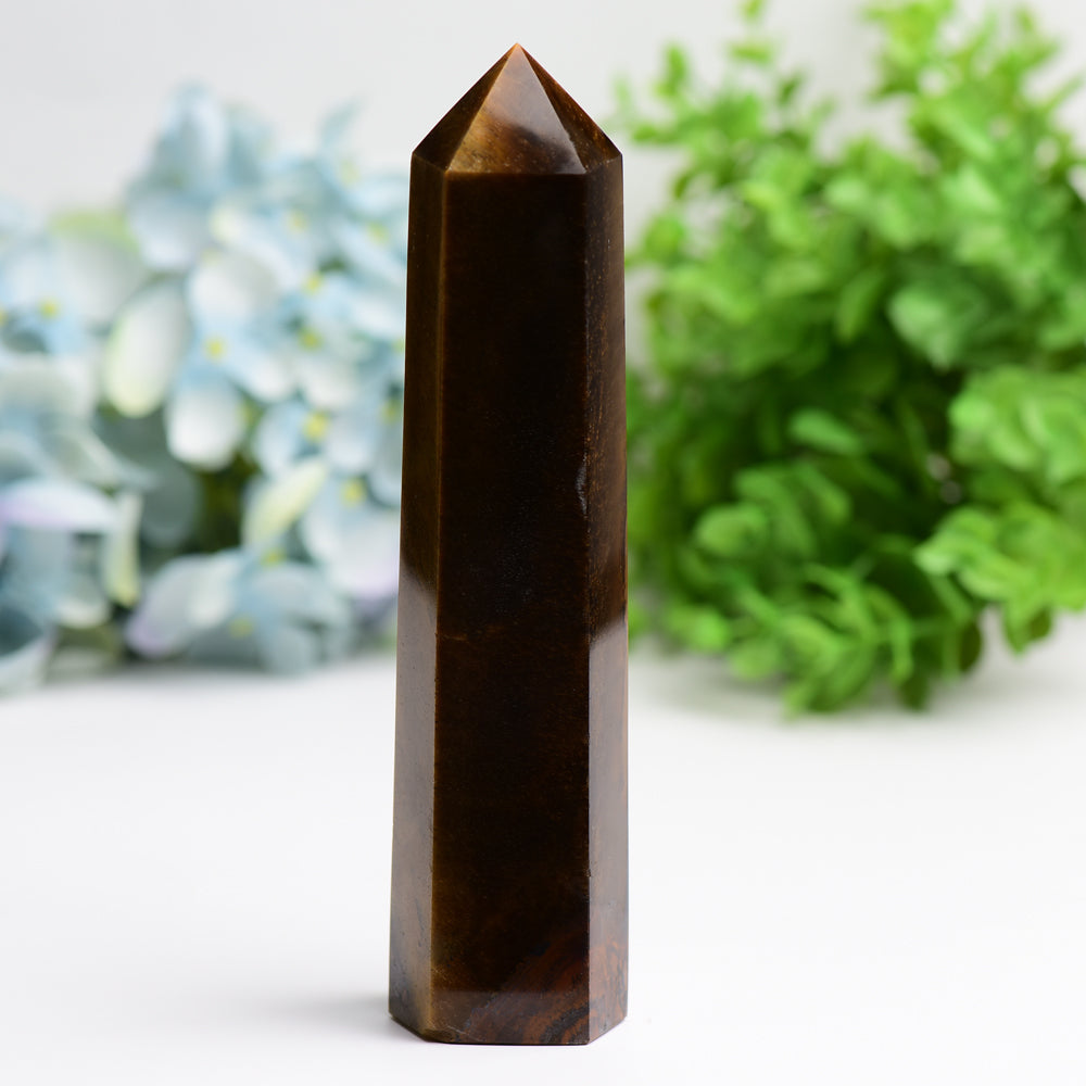 6.0"-8.0" Tiger's Eye Crystal Tower Bulk Wholesale  Wholesale Crystals