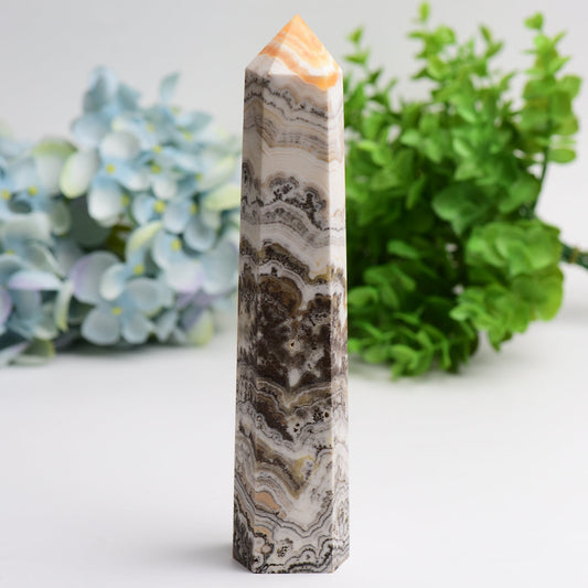 6.0"-8.0" Grass Calcite Crystal Tower Bulk Wholesale  Wholesale Crystals