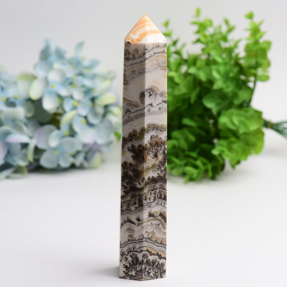 6.0"-8.0" Grass Calcite Crystal Tower Bulk Wholesale  Wholesale Crystals