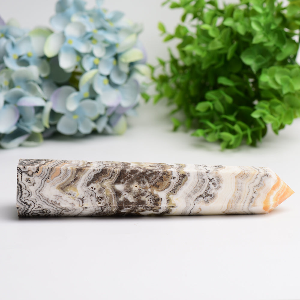 6.0"-8.0" Grass Calcite Crystal Tower Bulk Wholesale  Wholesale Crystals