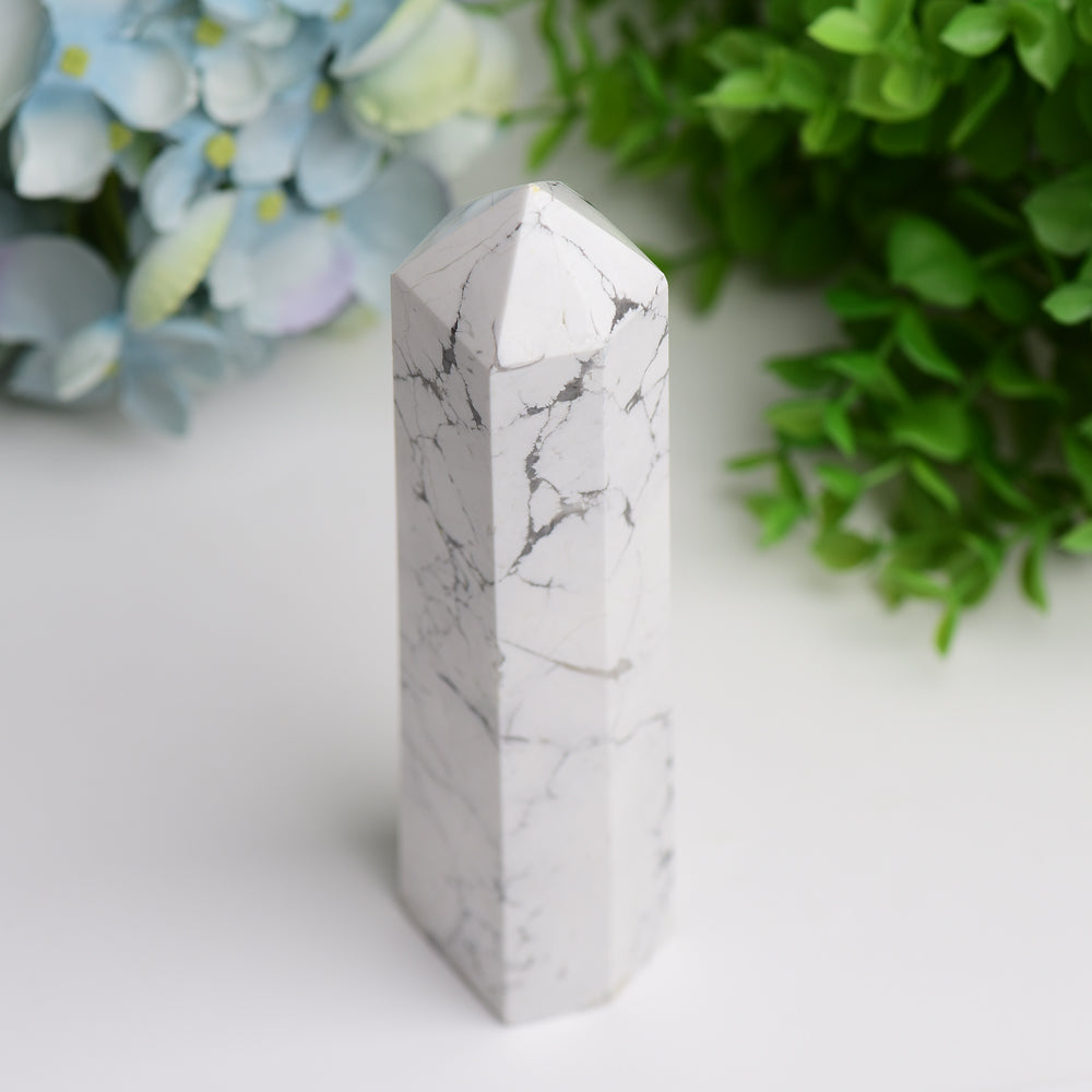 6.0"-8.0" Howlite Crystal Tower Bulk Wholesale  Wholesale Crystals