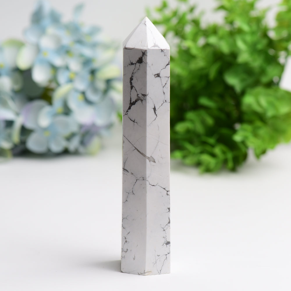 6.0"-8.0" Howlite Crystal Tower Bulk Wholesale  Wholesale Crystals