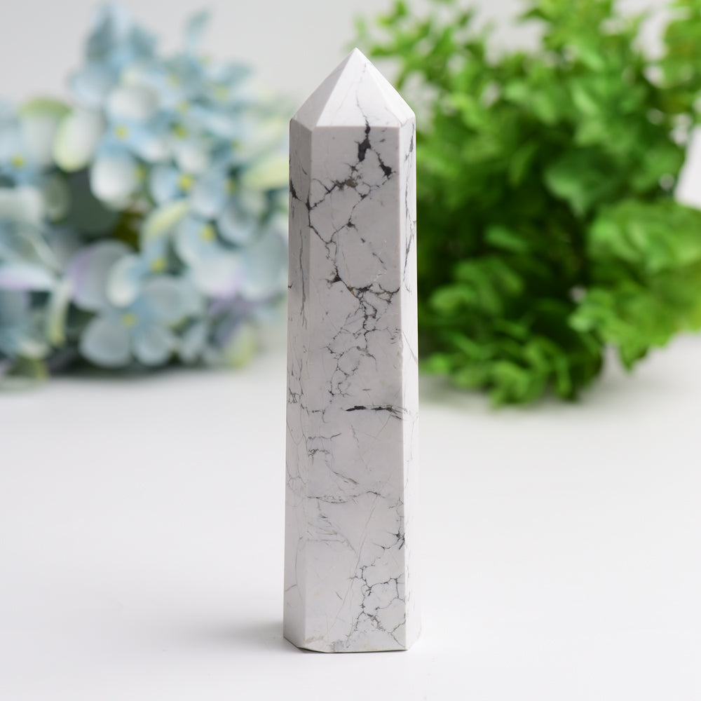 6.0"-8.0" Howlite Crystal Tower Bulk Wholesale  Wholesale Crystals