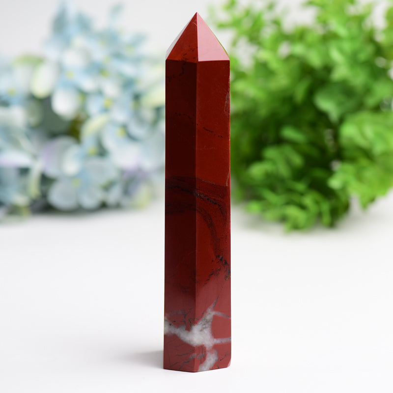 6.0"-8.0" Red Jasper Crystal Tower Bulk Wholesale  Wholesale Crystals