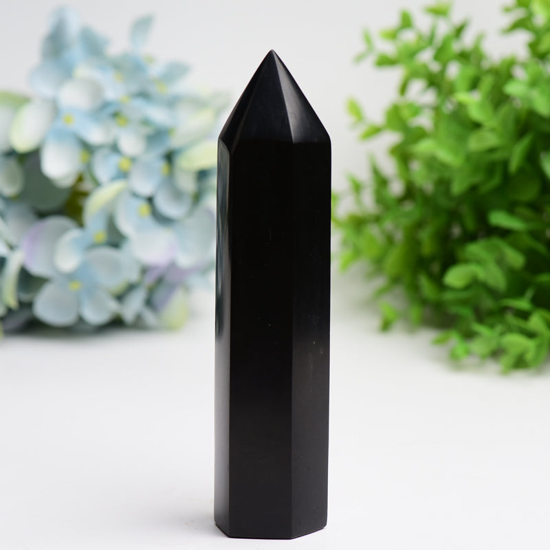 6.0"-8.0" Black Tourmaline Crystal Tower Bulk Wholesale  Wholesale Crystals