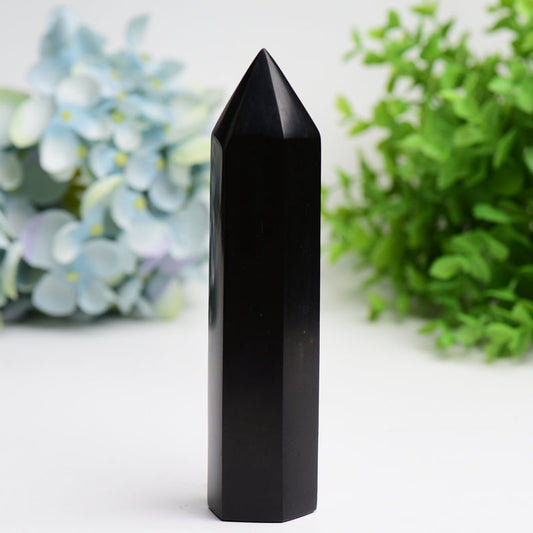 6.0"-8.0" Black Tourmaline Crystal Tower Bulk Wholesale  Wholesale Crystals