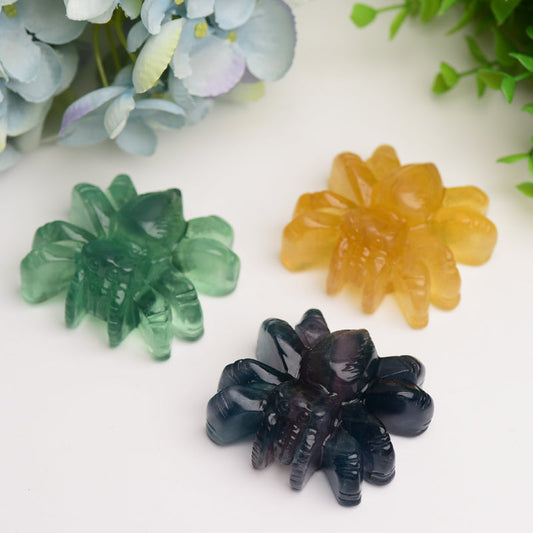 2.5" Spider Crystal Carving Bulk Wholesale  Wholesale Crystals