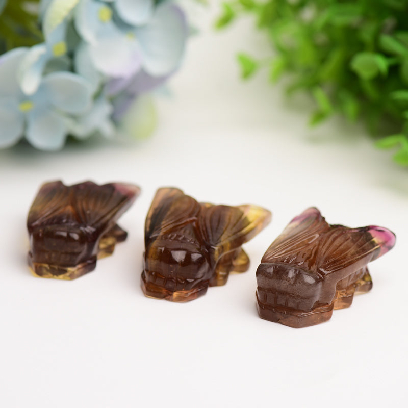 2.0" Fluorite Cicada Crystal Carving Bulk Wholesale  Wholesale Crystals