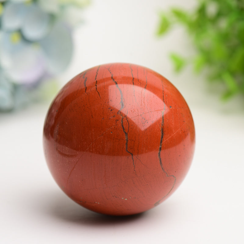 2.5"-3.0" Red Jasper Crystal Sphere Bulk Wholesale  Wholesale Crystals
