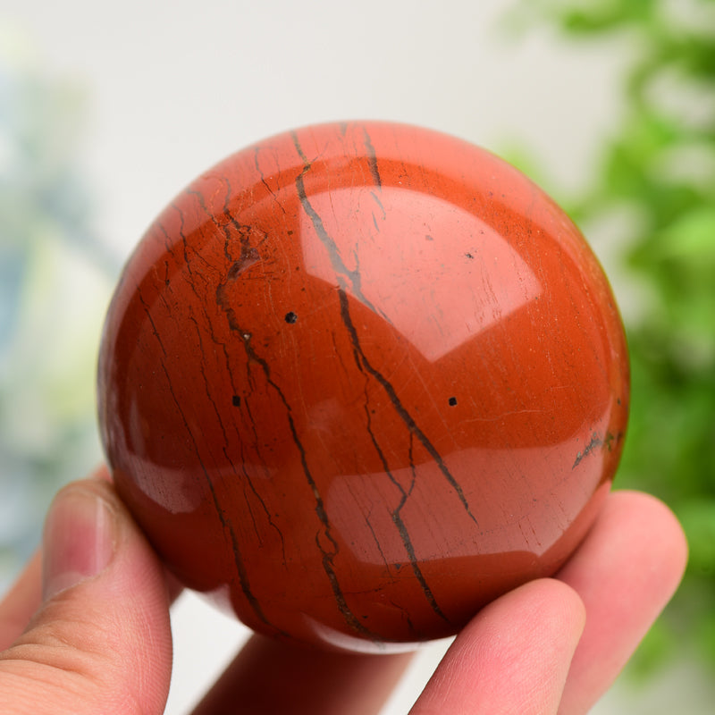 2.5"-3.0" Red Jasper Crystal Sphere Bulk Wholesale  Wholesale Crystals