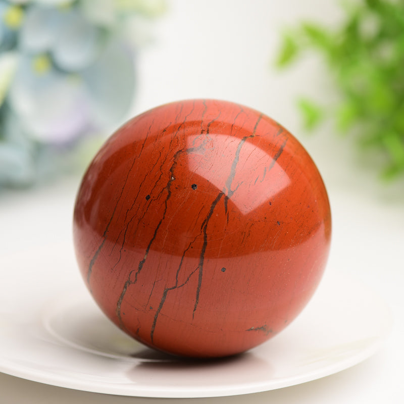 2.5"-3.0" Red Jasper Crystal Sphere Bulk Wholesale  Wholesale Crystals