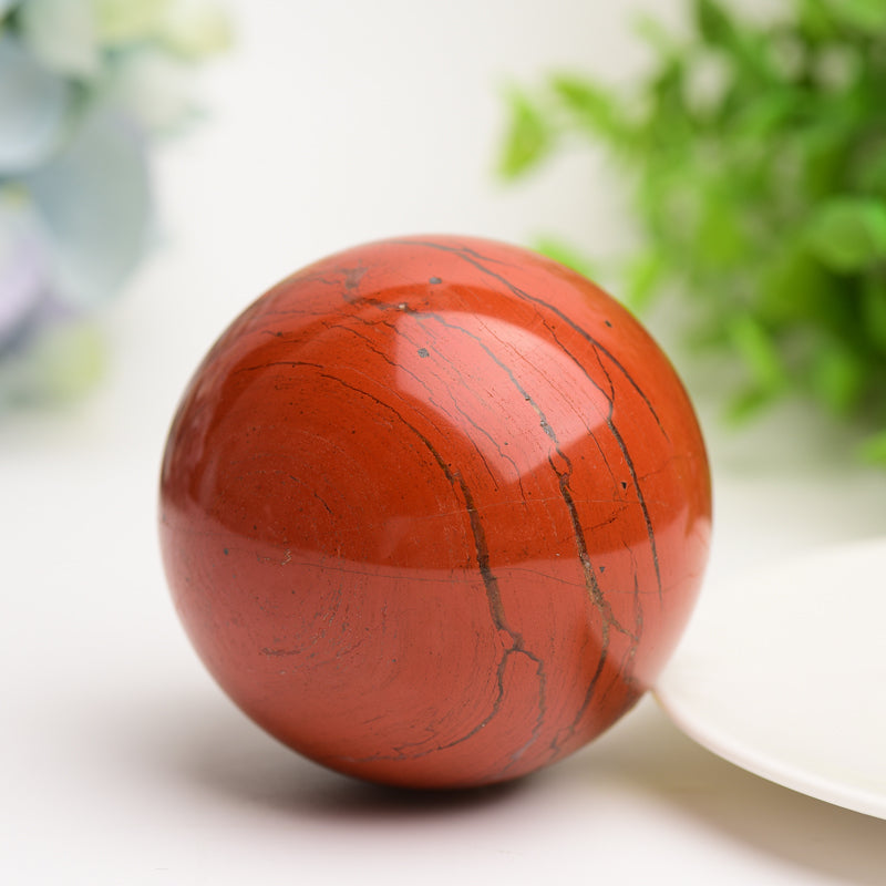 2.5"-3.0" Red Jasper Crystal Sphere Bulk Wholesale  Wholesale Crystals