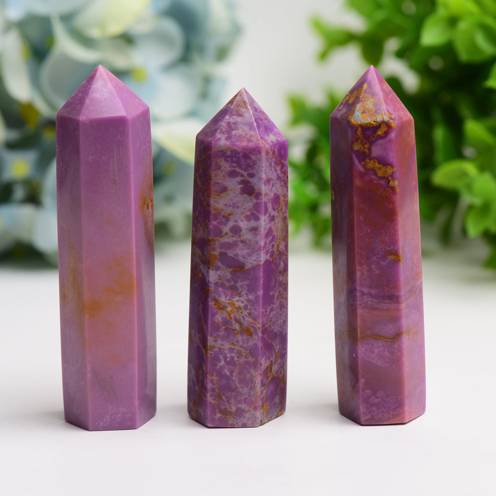 3.0"-4.0" Phosphosiderite Crystal Point Bulk Wholesale  Wholesale Crystals