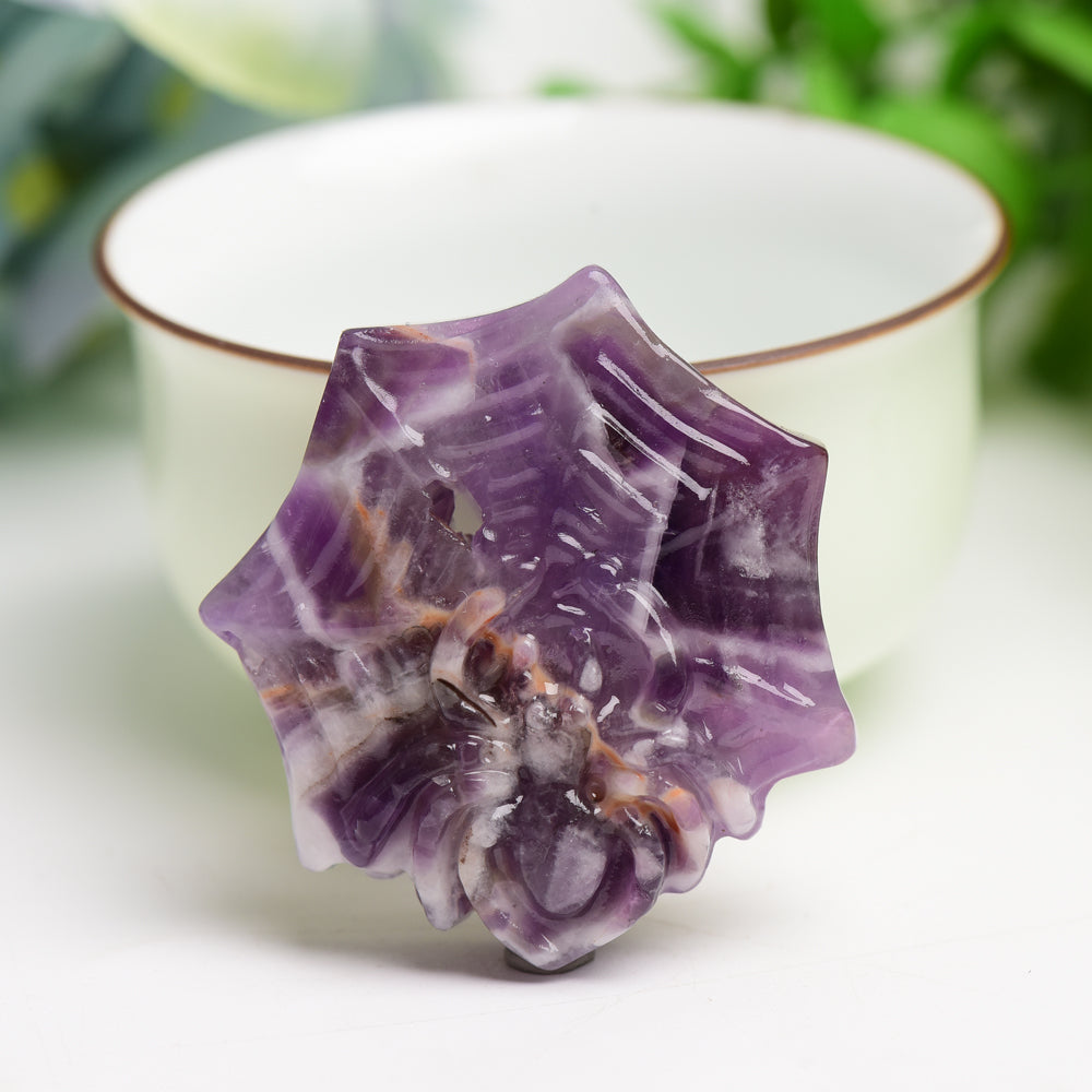 1.7" Mixed Crystal Spider Web Crystal Carving Bulk Wholesale  Wholesale Crystals