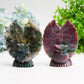 4.5" Ocean Jasper Moss Agate Owl Crystal Carving Bulk Wholesale  Wholesale Crystals