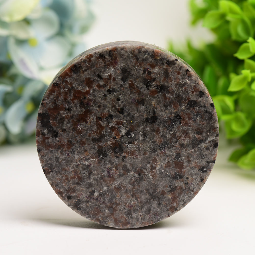 3.3" Yooperlite Round Slab with Printing Bulk Wholesale  Wholesale Crystals