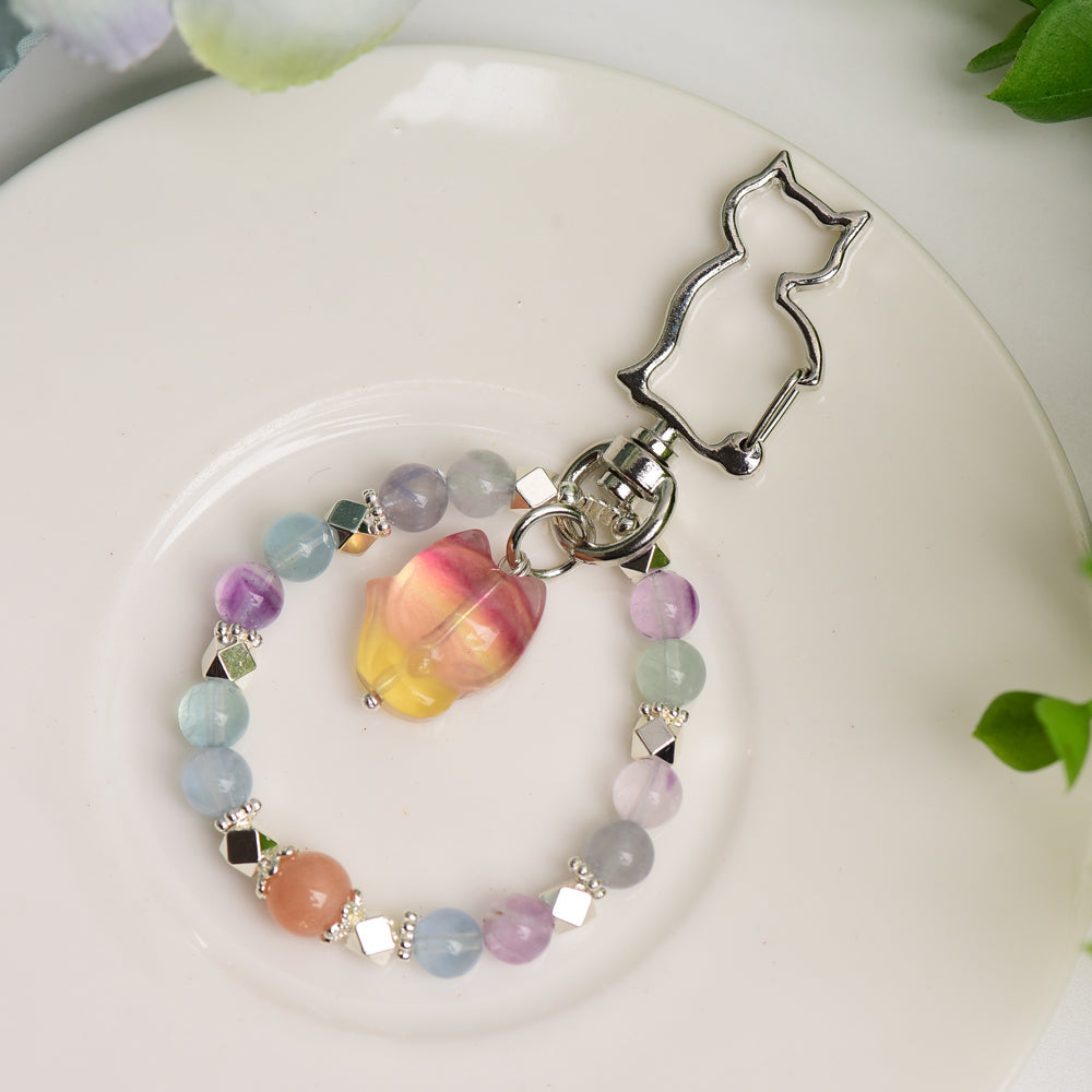 Mixed Crystal Keychain with Decor Bulk Wholesale  Wholesale Crystals